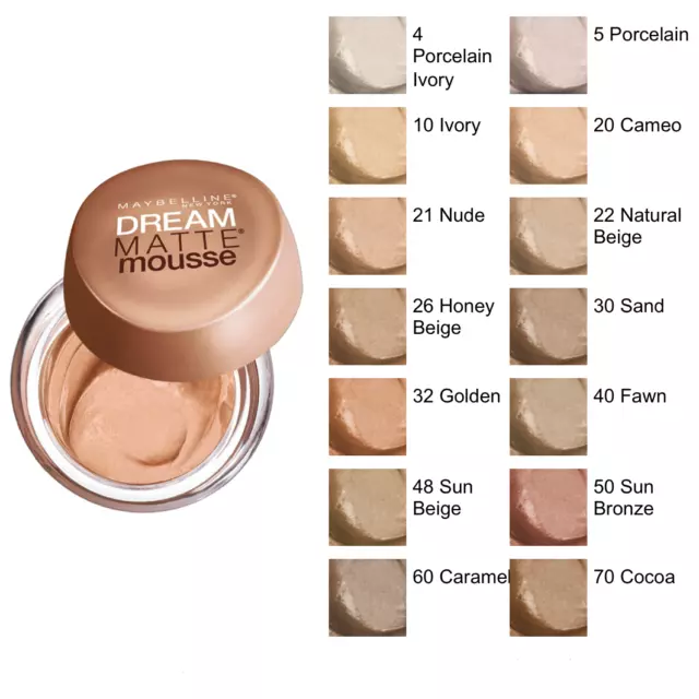 Fond De Teint Mat Dream Matte Mousse Gemey Maybelline