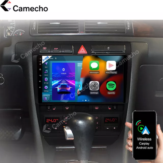 Android 11 Carplay Auto For Audi A6 C5 S6 RS6 Car Radio 9" GPS Sat Nav Head Unit