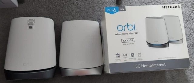 NEW NETGEAR Orbi NBK752 6 AX4200 Tri-Band WiFi Mesh networking System