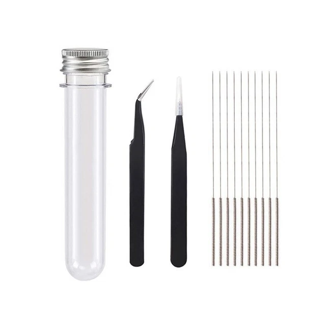 Reinigungsnadel 0.4mm Diamètre Accessoire 2 Pince A Epiler Un Tout Droit /