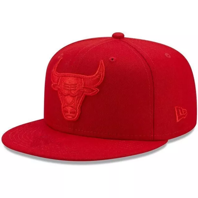 Chicago Bulls Snapback Hat Adjustable Fit Cap -red