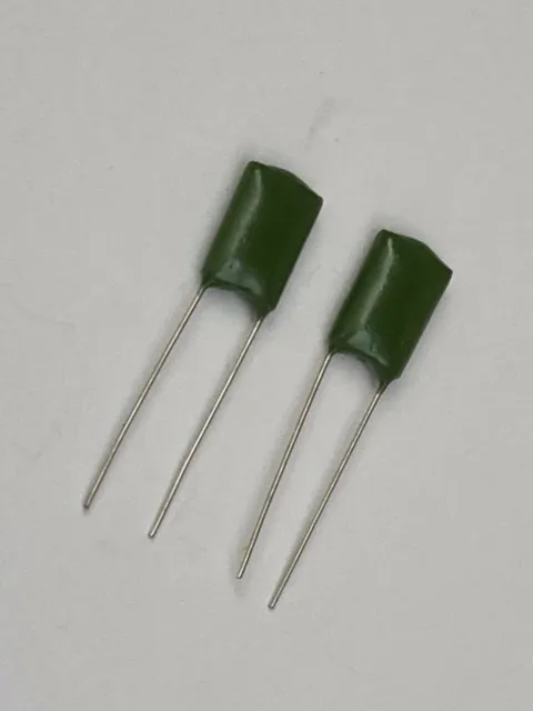 Pack of 2 Green 2A223J , 0.022uf , 100V Electric Guitar capacitors Good Quality