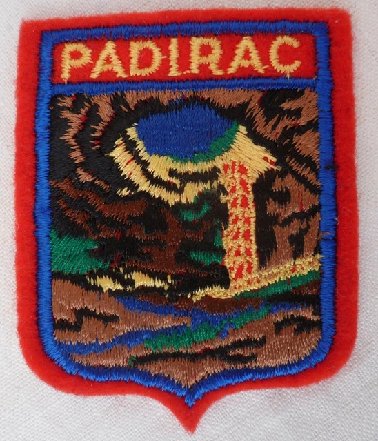 Écusson Ancien Tirol – Patch Tissu Ski Montagne (circa 1960) 7,5x5,8 Cm