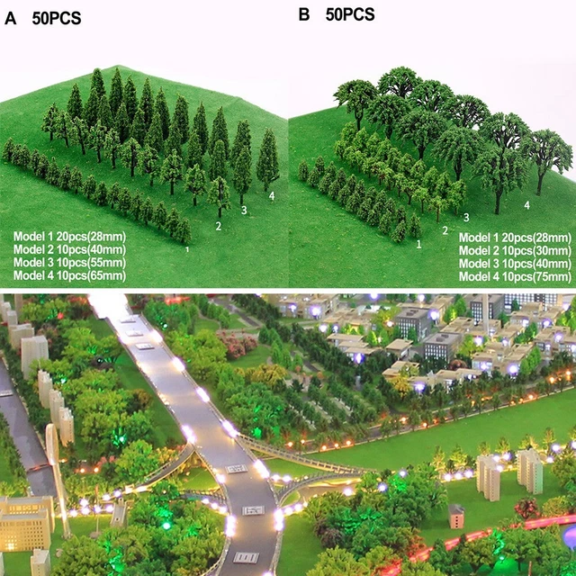 ARBRES MODÈLES MODÈLES paysage vert échelle paysage modèle modèle train che EUR 11,84 - FR
