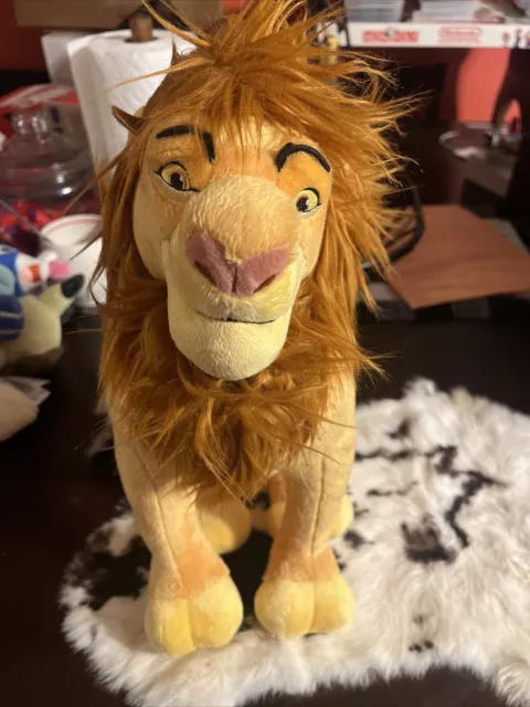 Disney Store The Lion King Mufasa Plush 14" Disney Stuffed Animal Dad.*31