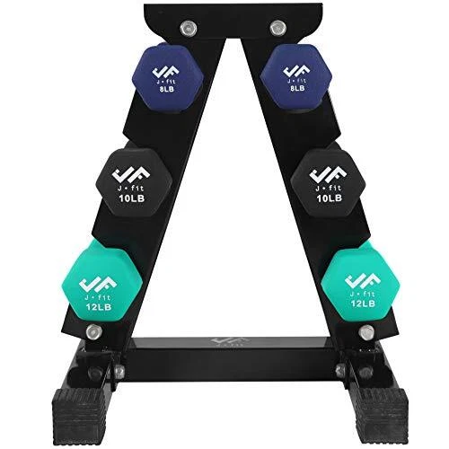 Dumbbell Hand Weight Pairs and Rack Sets – Neoprene and Vinyl Dumbbell Pairs