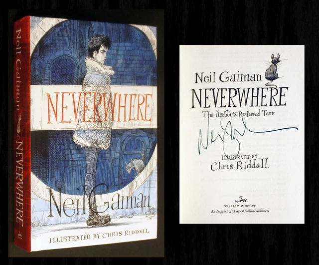 Neil Gaiman SIGNED - NEVERWHERE Illustrated (by Chris Riddell) Edition!