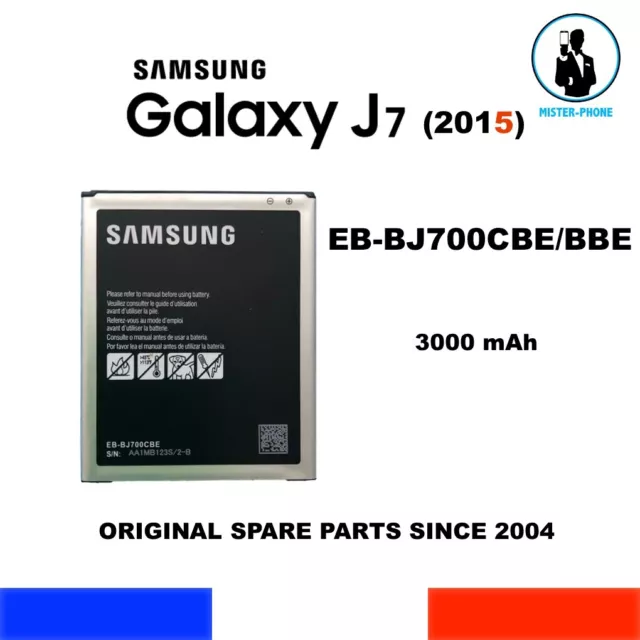 ORIGINAL BATTERY SAMSUNG GALAXY J7 J700 SM-J700 2015 SERIE EB-BJ700CBE 3000MAh