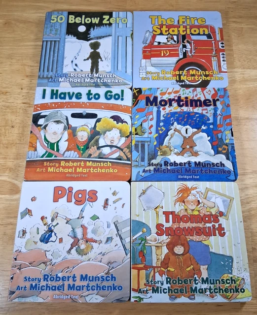 ROBERT MUNSCH HARDCOVER Board Books - Abridged Picture Books for