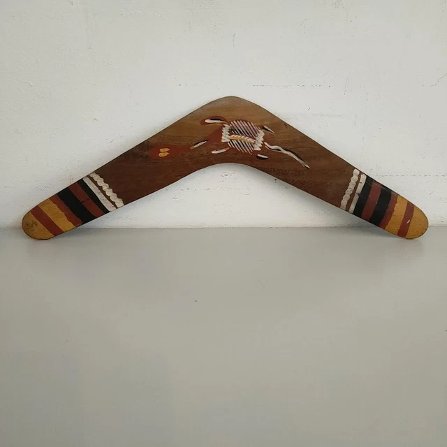 Vintage Aboriginal Creations Boomerang in Legno