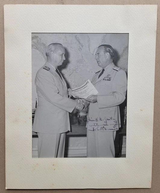 1960 Signed Photo To Captain K. M. Gentry U.s. Navy,Robert L.dennison Admiral