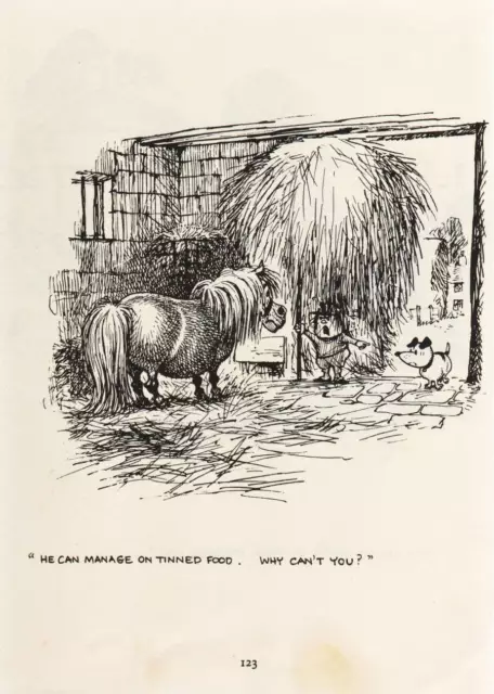1965 Original Funny Thelwell Horse Pony Vintage Art Cartoon Print