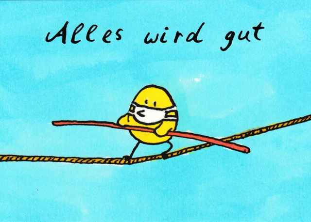 Postkarte Sprüche & Humor "Alles wird gut"