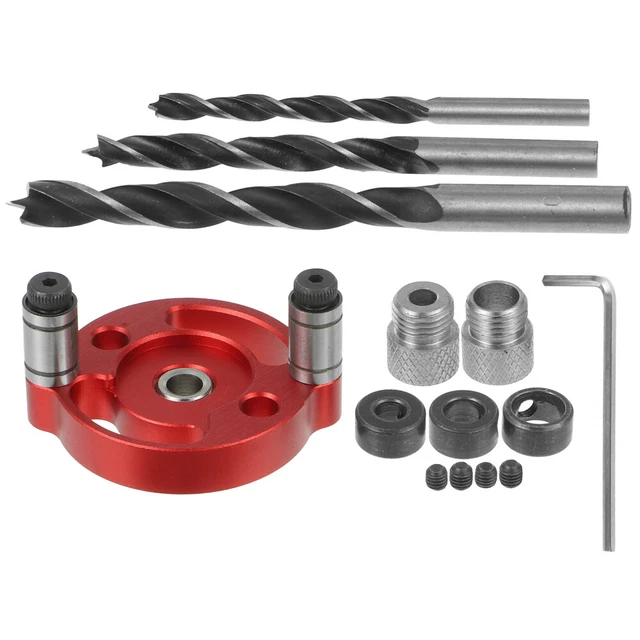 1 Set Pocket Hole Drill Bit Guide Scribe Tool Carpentry Tool And Accessory