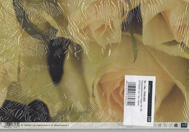 RI-7009-064 Paperpatchwork-Papier - Rosen - 25 Bögen - je 30 x 39 cm