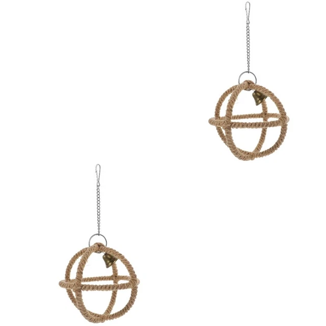 2 Pack Vogelschleifen Schaukelspielzeug Papagei Küken Spielzeug Vogelkäfig Vogel