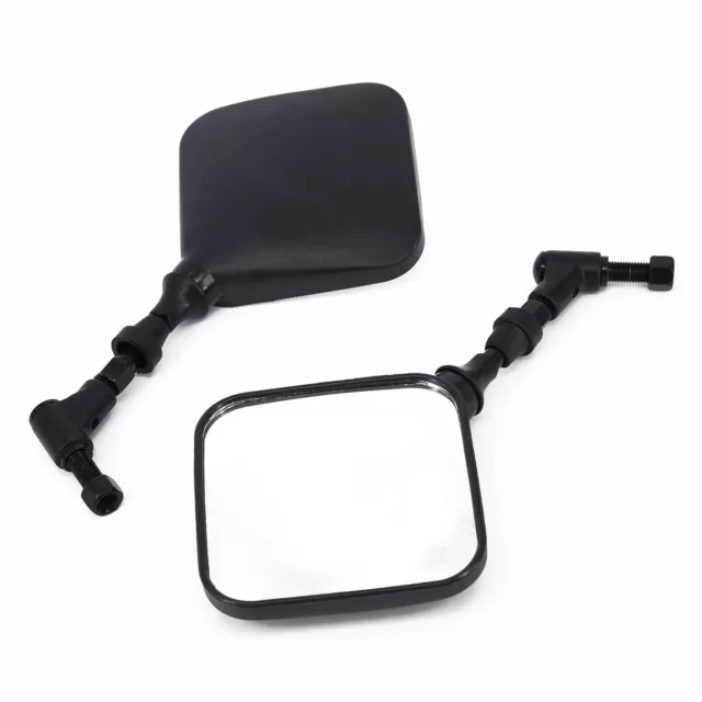 2*Motorcycle Rear View Mirror 10mm For Suzuki DR 200 250 DR350 DRZ 400 650 DR650
