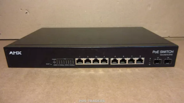 AMX NXA-ENET8-2POE FG2178-63 Gigabit PoE Ethernet Layer 2 8-Port Switch EX EARS