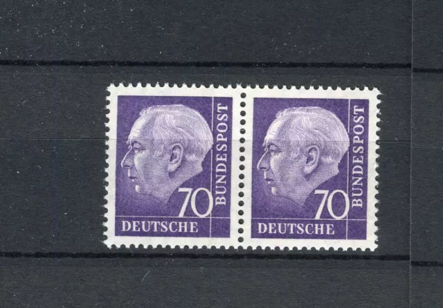 Bund 263 Heuss 70 Pf. postfrisch  waagerechtes Paar (12044)