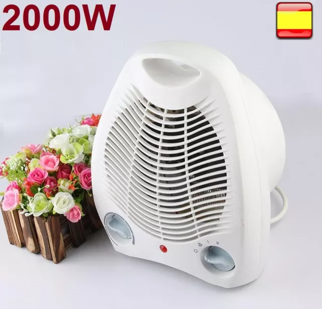 Calefactor de aire radiador estufa 2000w casa baño funcion ventilador