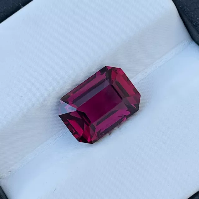 Natural Reddish Pink Garnet 3.97 Cts Emerald Cut Loose Gemstone Jewelry Gift 3