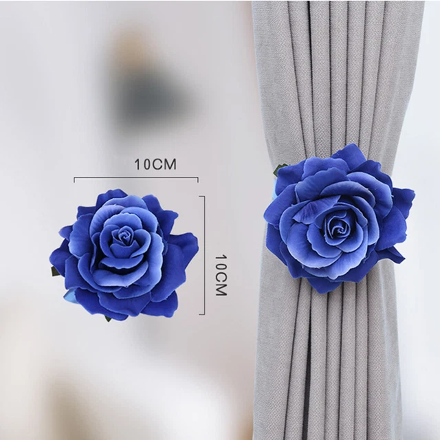 2 Pcs Curtain Buckle Hooks Straps Magnetic Curtain Buckle Lace 12