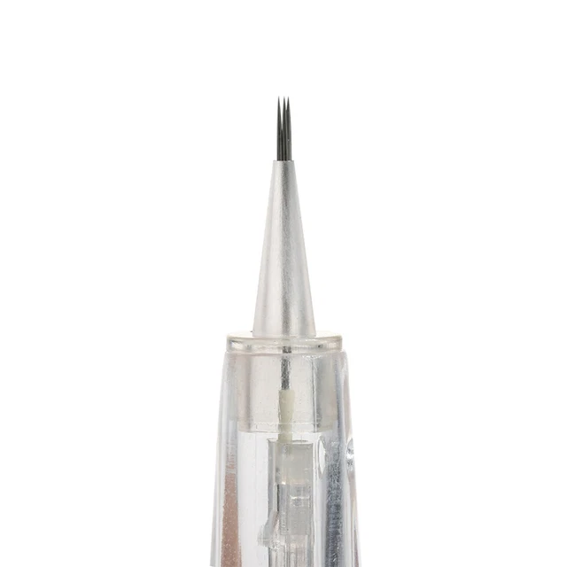 Juego de 10 cartuchos de tatuaje de labios para cejas microagujas aguja estéril R3 BST
