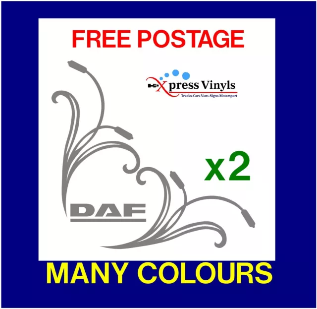 DAF window decals x 2. FREE POSTAGE. DAF truck stickers XF CF LF XG XG+