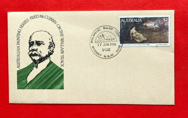 1981 Australian Paintings Series • Fred McCubbin 'On the Wallaby Track' ~ FDC