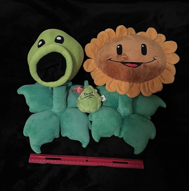 PLANTS VS ZOMBIES PvZ plush Worldmax set Peashooter Sunflower & OOB BD ...