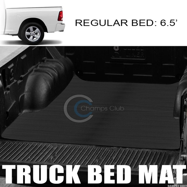 Fits 02-18 Dodge Ram 6.4/6.5 Ft Horizontal Style Rubber Truck Bed Mat Liner V2