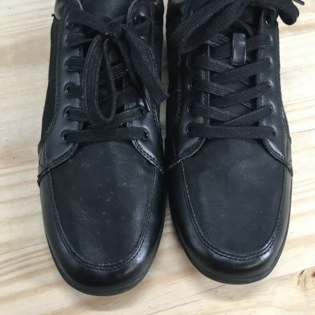 Rock Republic Shoes Mens 10.5 M Jens Lace Up Oxford Sneakers Black Faux Leather 3
