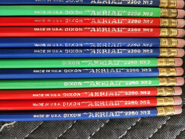 23 Dixon Aerial 2280 no. 2 Writing Pencils, USA. Rare! 3