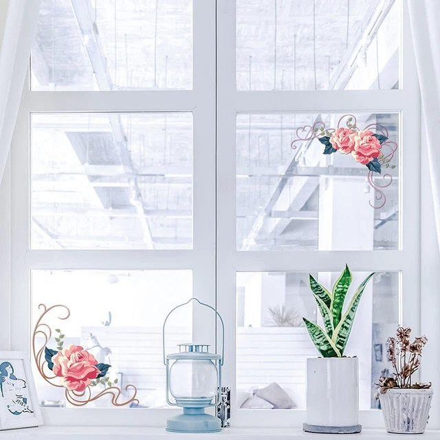 Pegatina calcomanía decoración flor vid frigorífico armario hogar