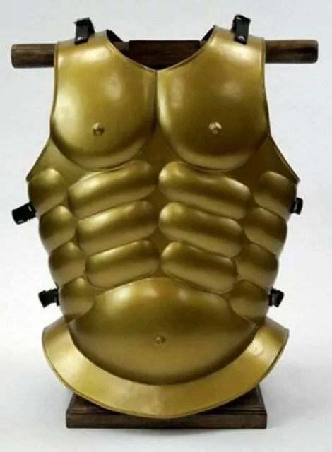 Armor Greek Halloween Muscle 18 Gauge Solid Brass Golden Jacket