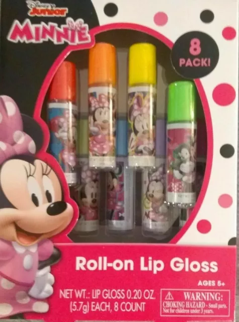 MINNIE MOUSE Disney Junior Flavored Roll-On Lip Gloss Set 8 Pack. $17. ...