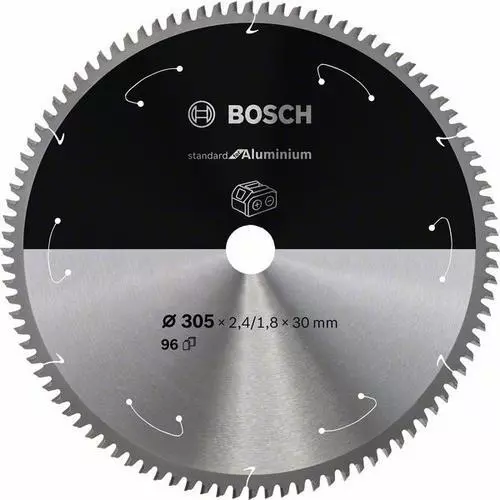 Bosch Akku-Kreissägeblatt Estándar para Aluminio, Ø 305 MM, 96 Dientes