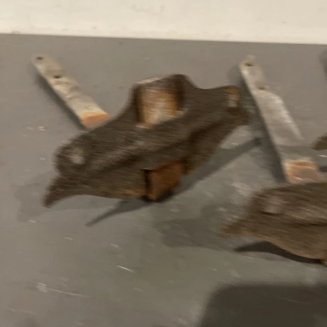 Vintage 6 Rare Roof Snow Birds Architectural Salvage Snow Guards Sparrow Hooks 6