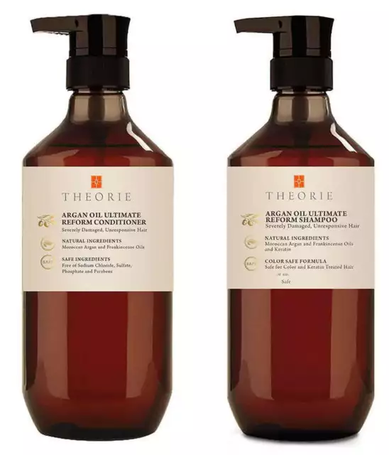 Theorie Argan Oil Ultimate Reform Hair Shampoo & Conditioner Duo 400ml