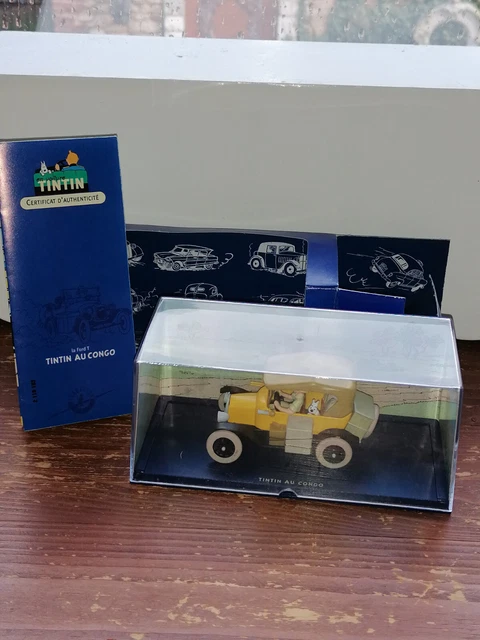 Voiture Tintin Atlas 1/43 – Ford T 1910 – Tintin Au Congo – 2012 – Métal