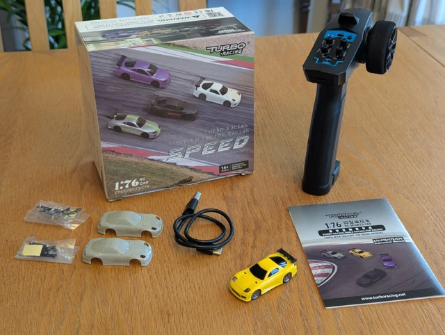 Turbo Racing Rtr TURBO RACING C71 1:76 RC Car RTR Black Fully Proportional Tiny ...