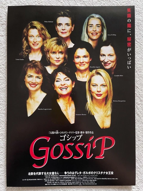 GOSSIP 2001 Movie Flyer Japan Chirashi Colin Nutley Pernilla August