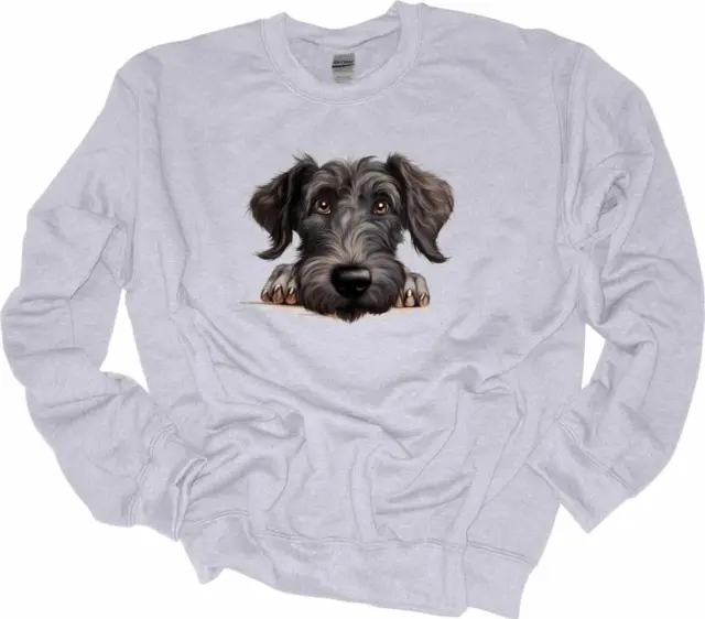 Peeking Scottish Deerhound Dog Sweatshirt Dog Lover Shirt