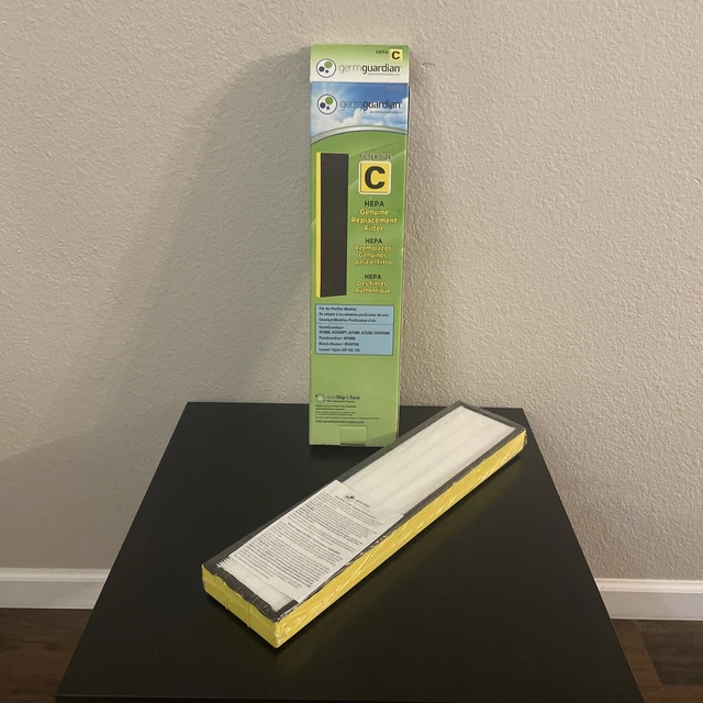 GermGuardian Air Purifier Filter FLT5000 GENUINE HEPA Replacement Filter Size C