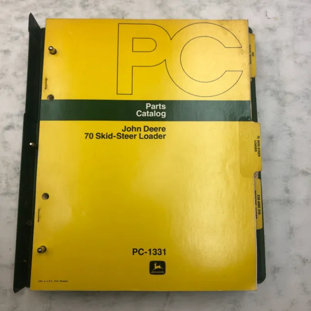 John Deere 70 Skid-STeer Loader Parts Catalog Manual OEM Book 1973 PC-1331