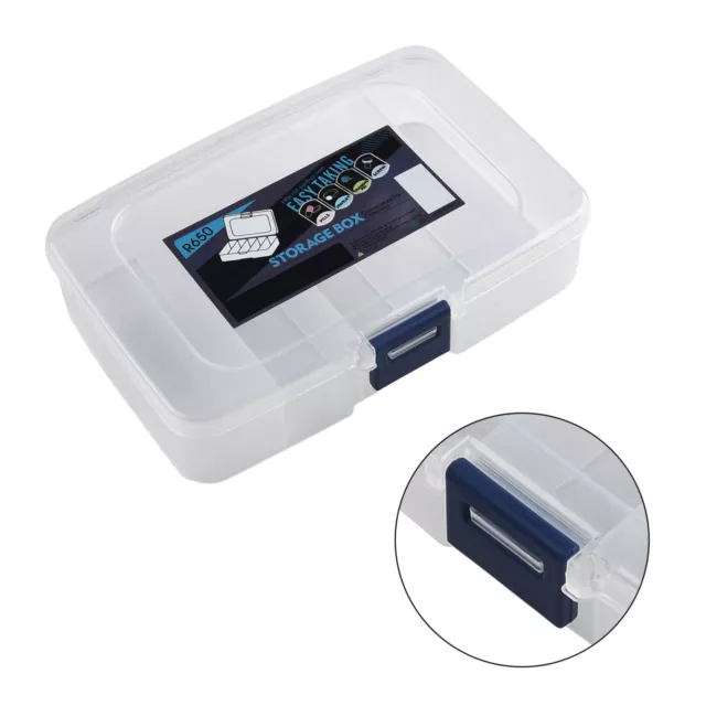 Screws Box Plastic Pouch Small Part Container Translucent Transparent 1PCS