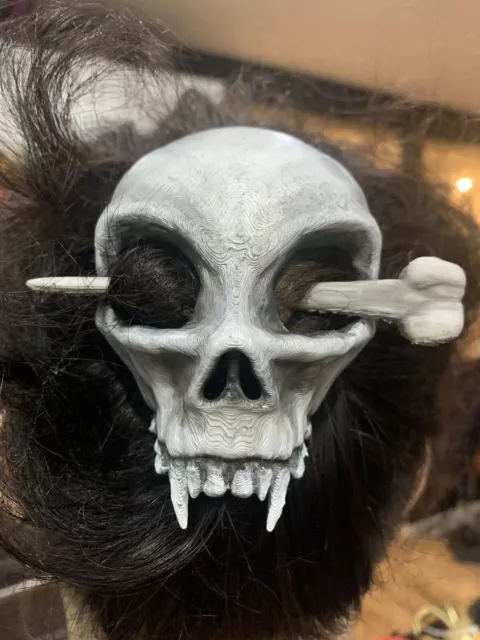 skull and bone hair stick, Hair Pin, Skull hair Accessories, Goth Christmas Gift