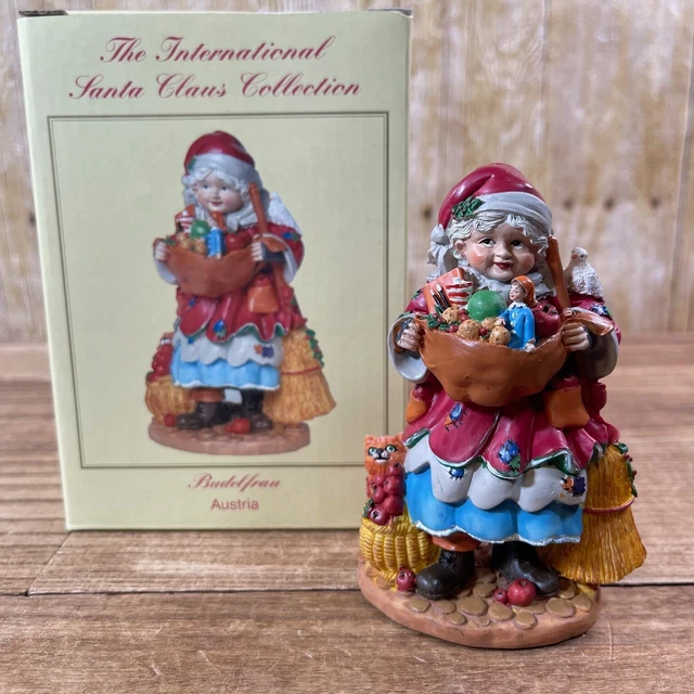 🎄The International Santa Claus Collection AUSTRIA "Budelfrau" Figure (2002)