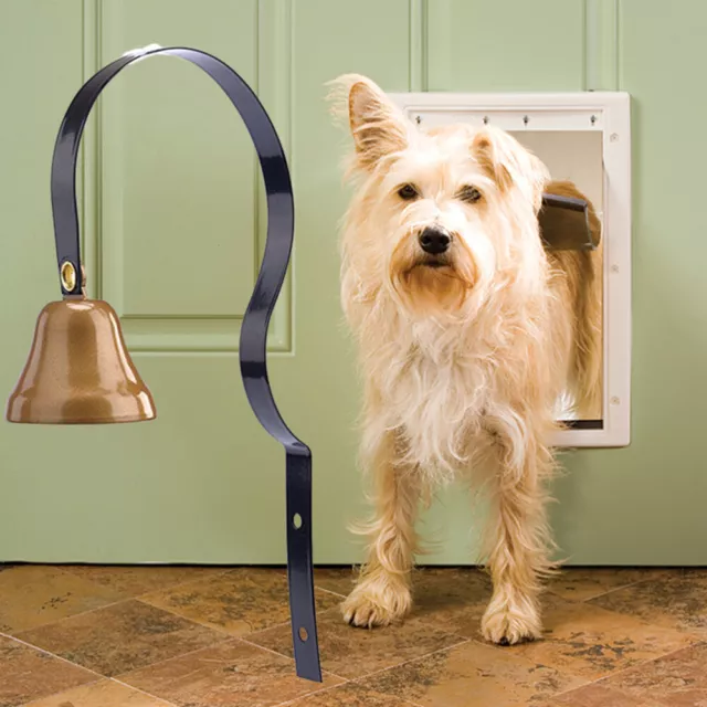 2 piezas campana de metal efectiva para perros mascotas entrenamiento de vivienda para romper el hogar