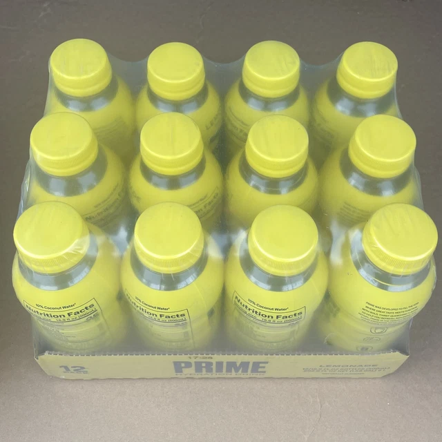 PRIME HYDRATION LEMONADE Flavor 16oz (12 Pack) KSI Logan Paul NEW *IN